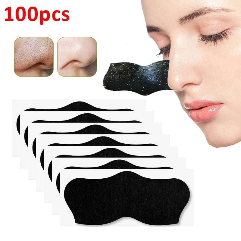 100Pcs Blackheads Remove Plaster Nose Strips Remove Blackheads Pores Black Head Remover Acne Peel Mask Cleaning Patch
